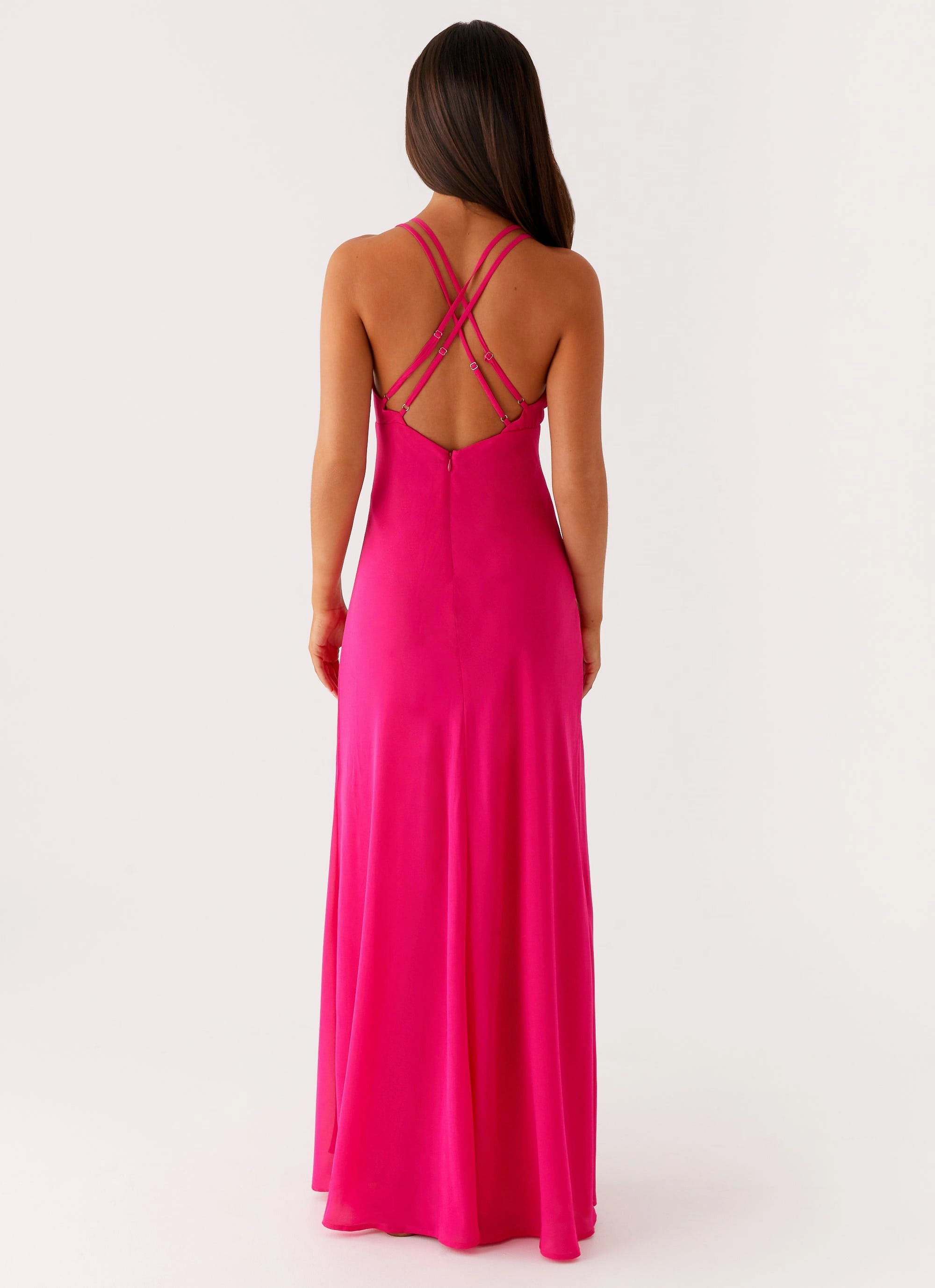 Kacia Maxi Dress - Fuchsia Formed Look Chill Friendly