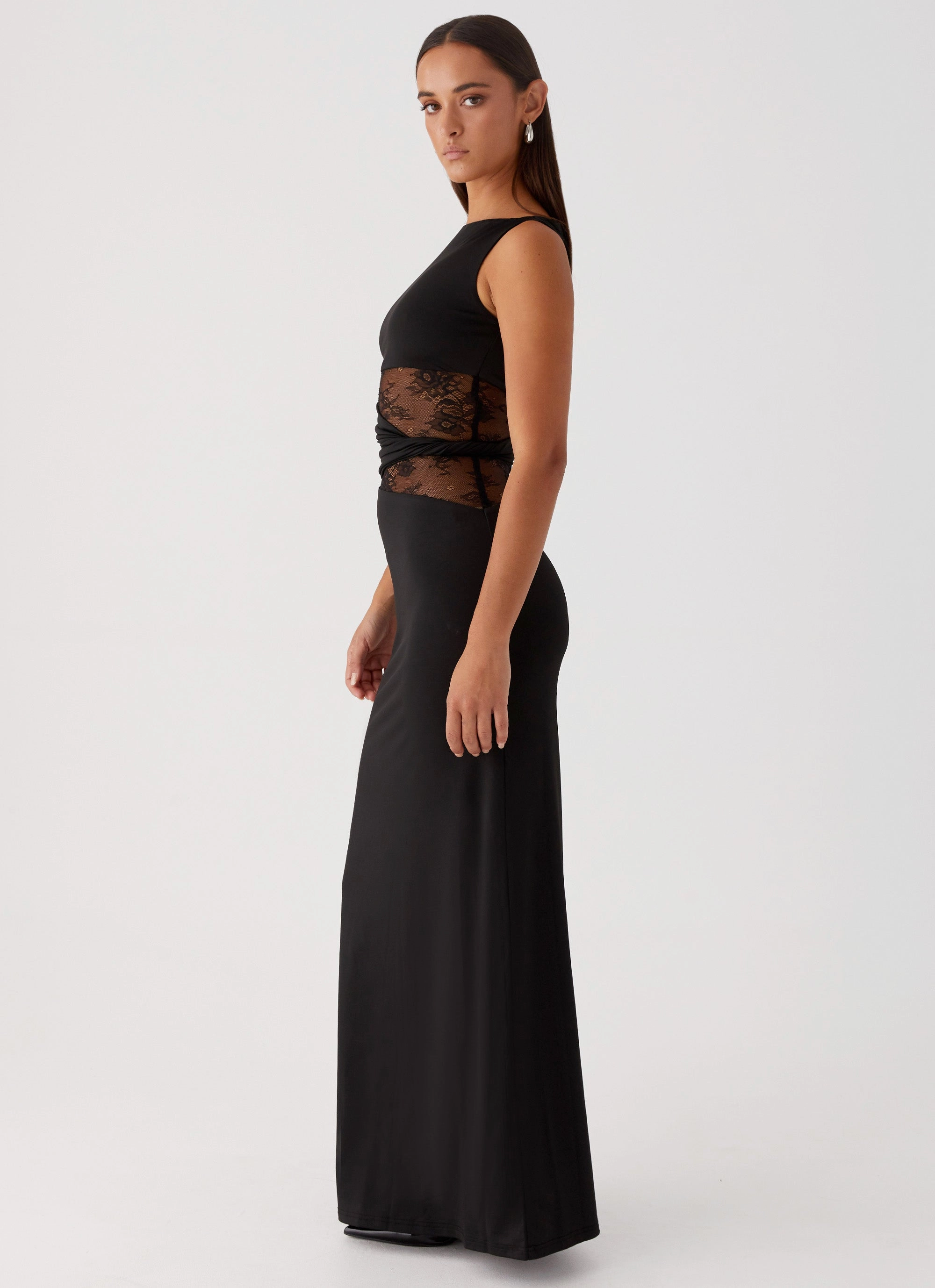 Karma Maxi Dress - Black Casual Comfort Polished Mood