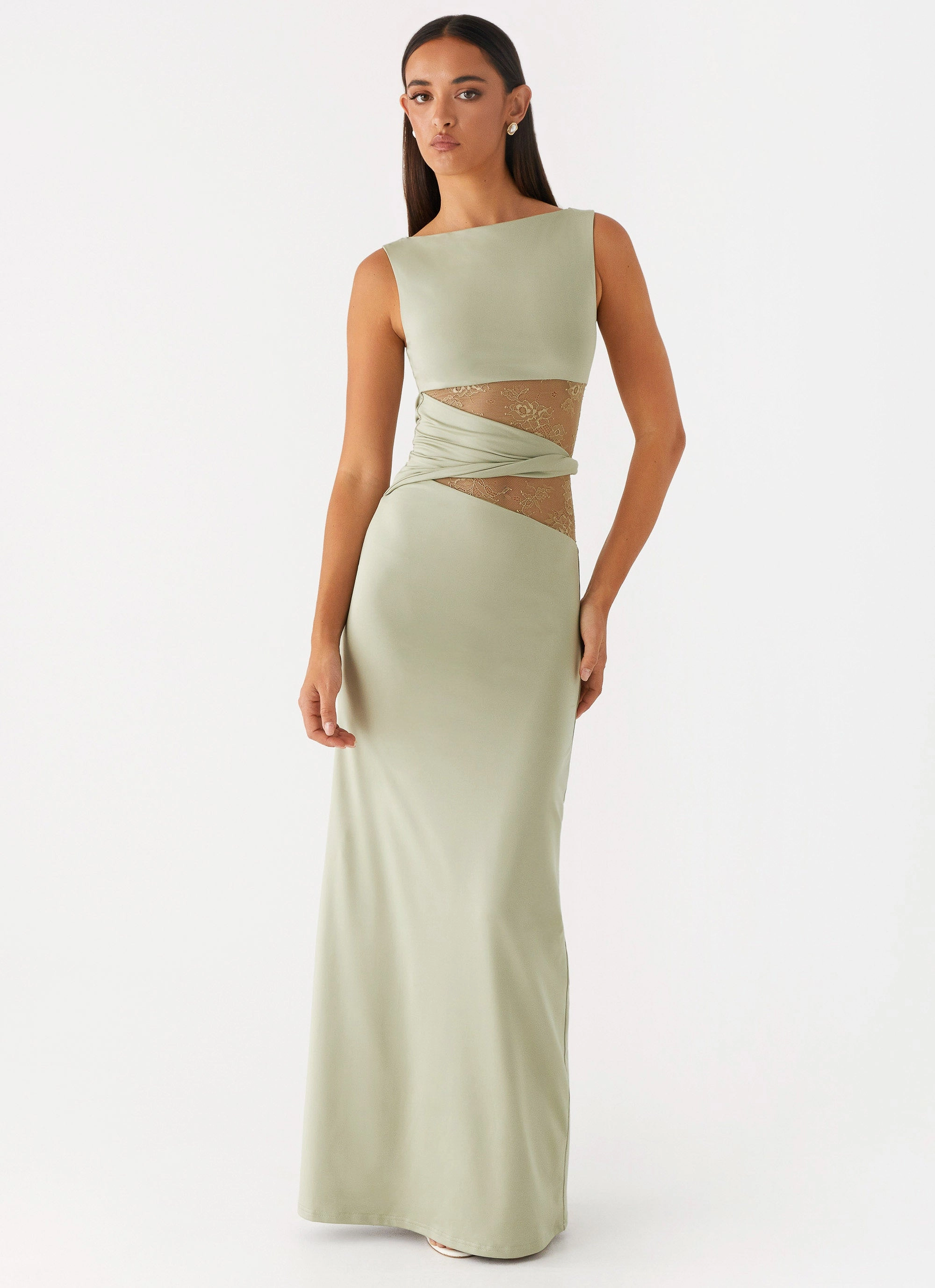 Effortless Wear Neutral Feel Karma Maxi Dress - Sage