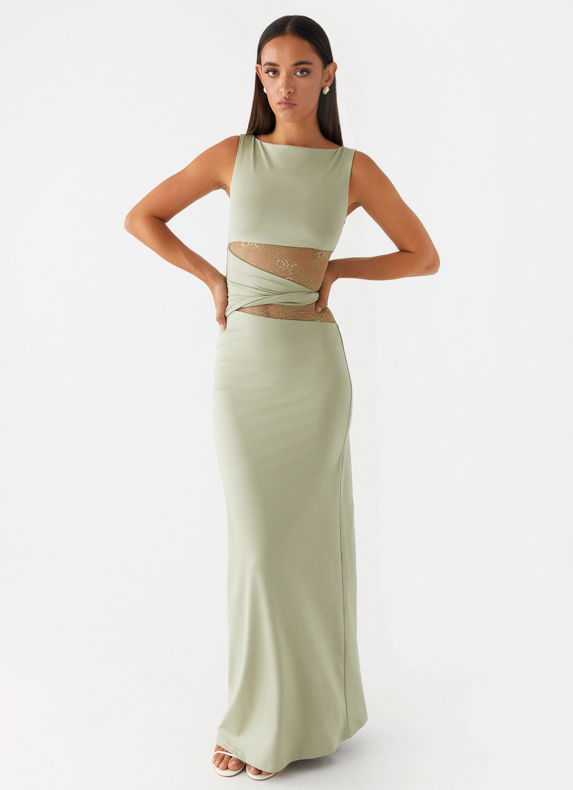 Karma Maxi Dress - Sage Hot Now
