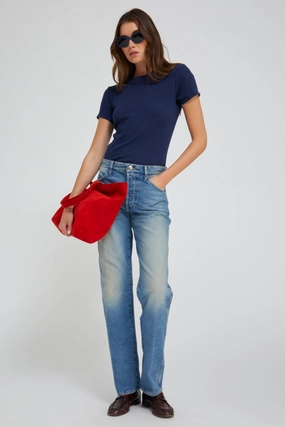 Kate Slim Boyfriend Denim Breathable mesh lining Breath Fit