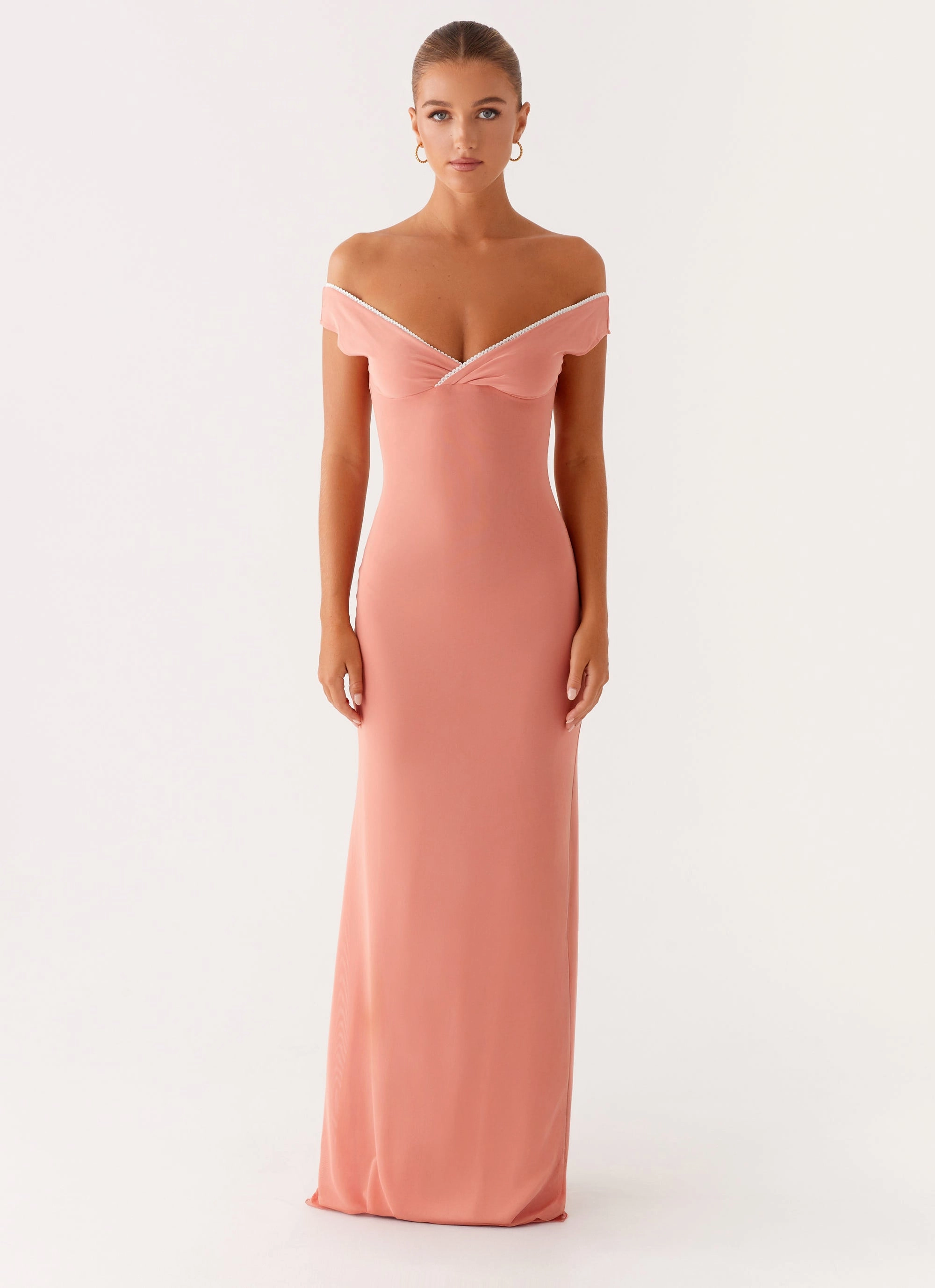 All Wear Katiya Maxi Dress - Peach