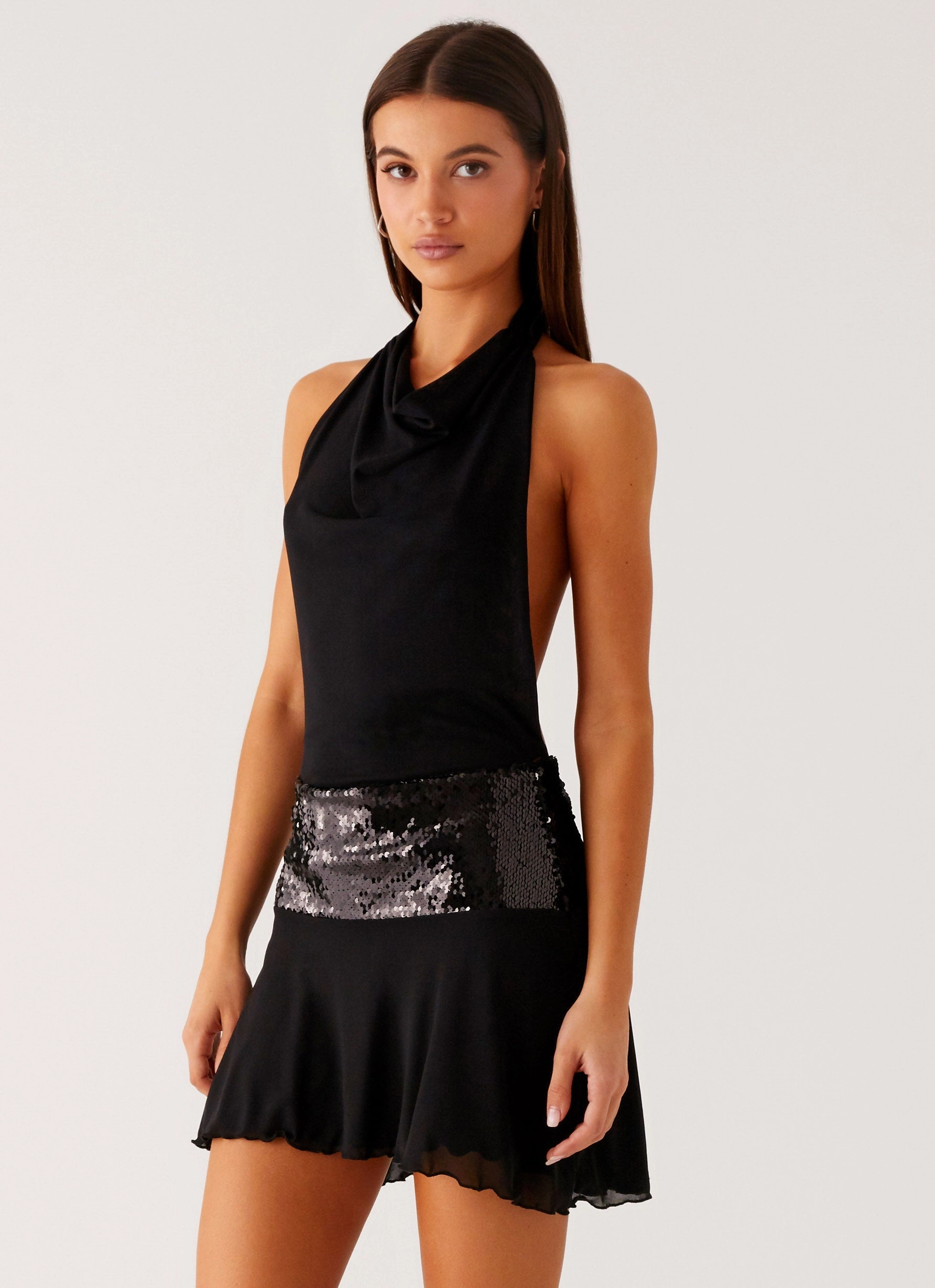 Airy Fit Kelsey Sequin Mini Dress - Black