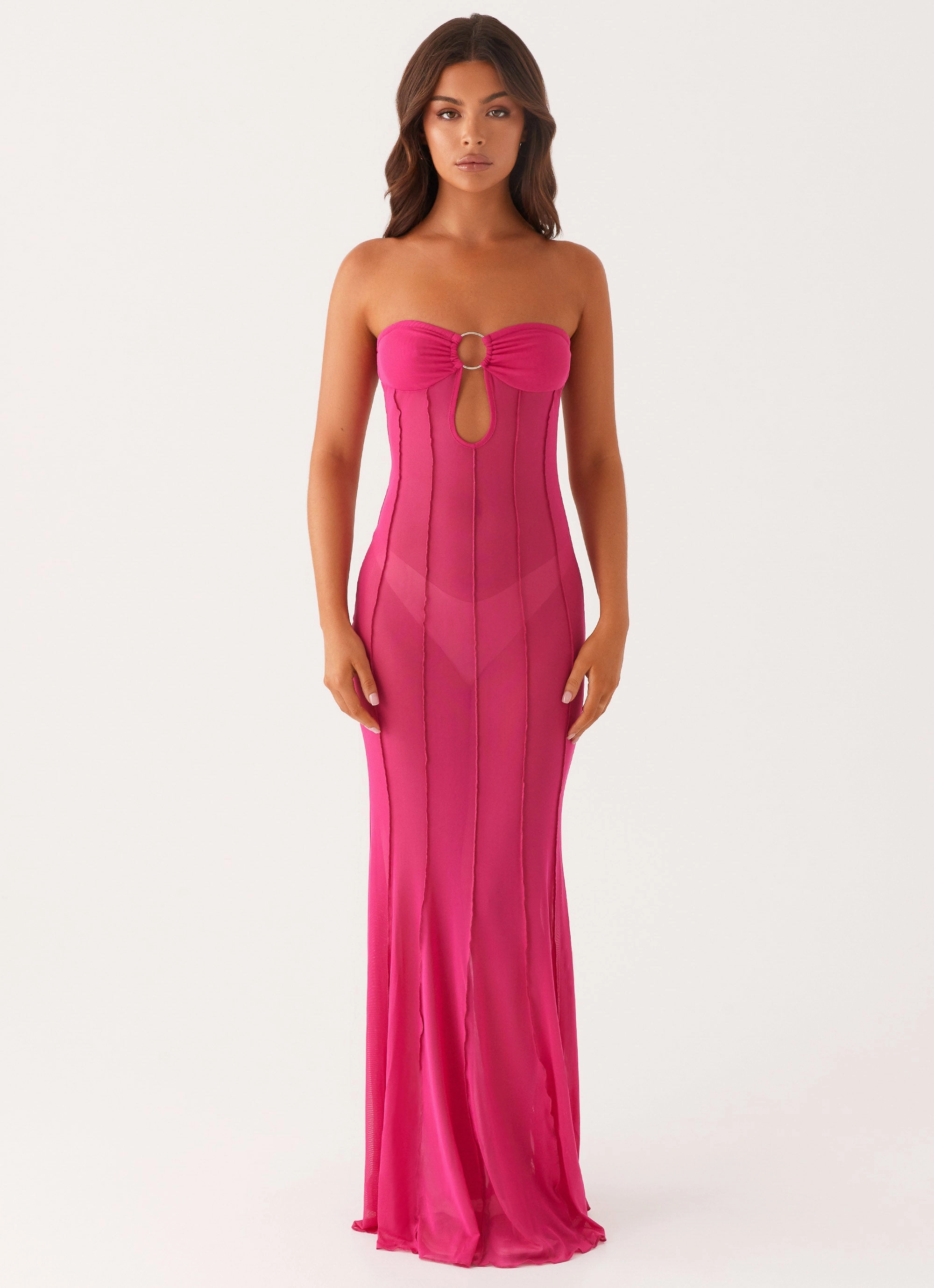 Kennedy Maxi Dress - Fuchsia Timeless Fit Look Casual Lines