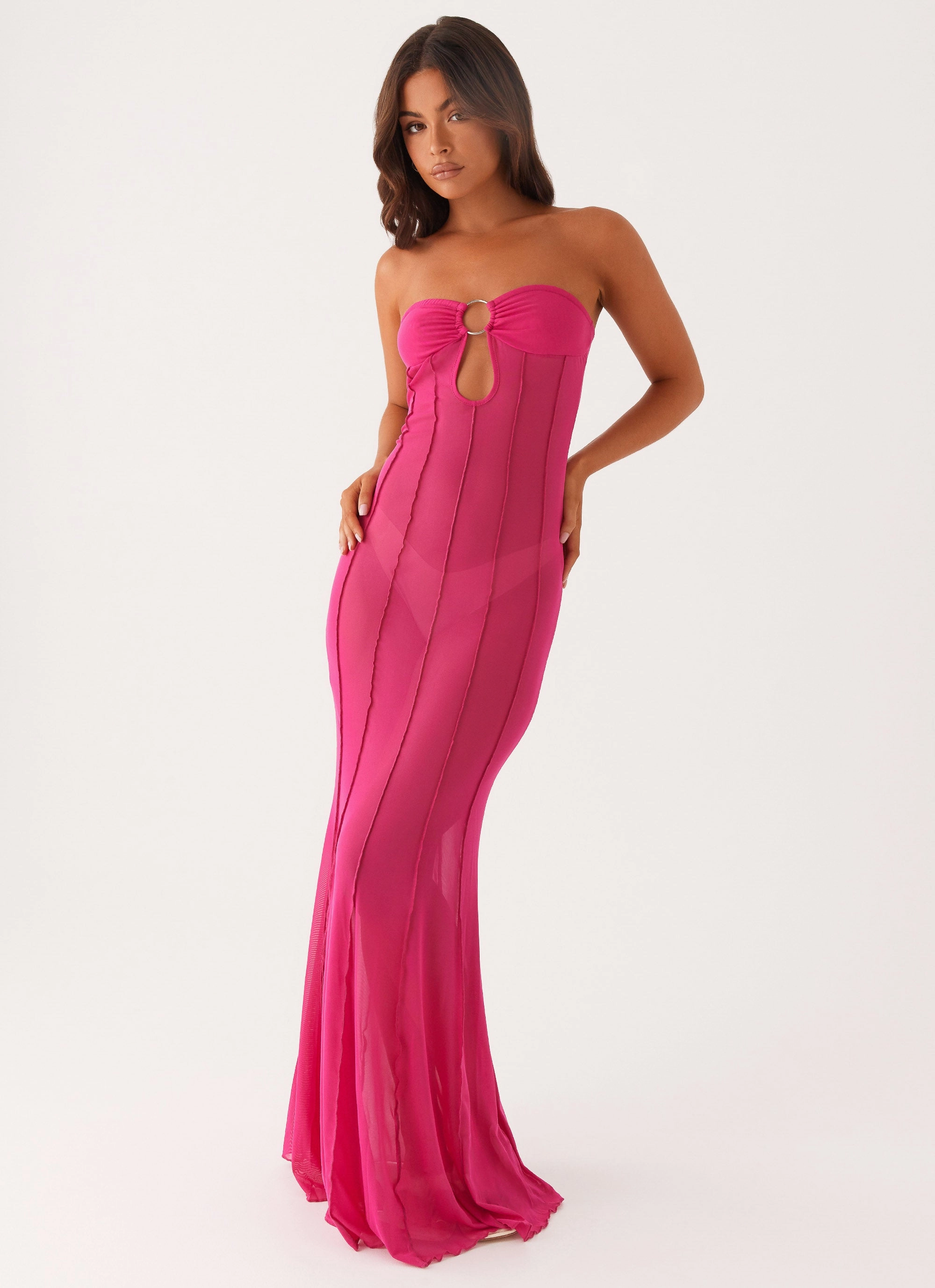 Kennedy Maxi Dress - Fuchsia Pretty Glow