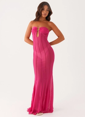 Kennedy Maxi Dress - Fuchsia Daily Chic Night Ready