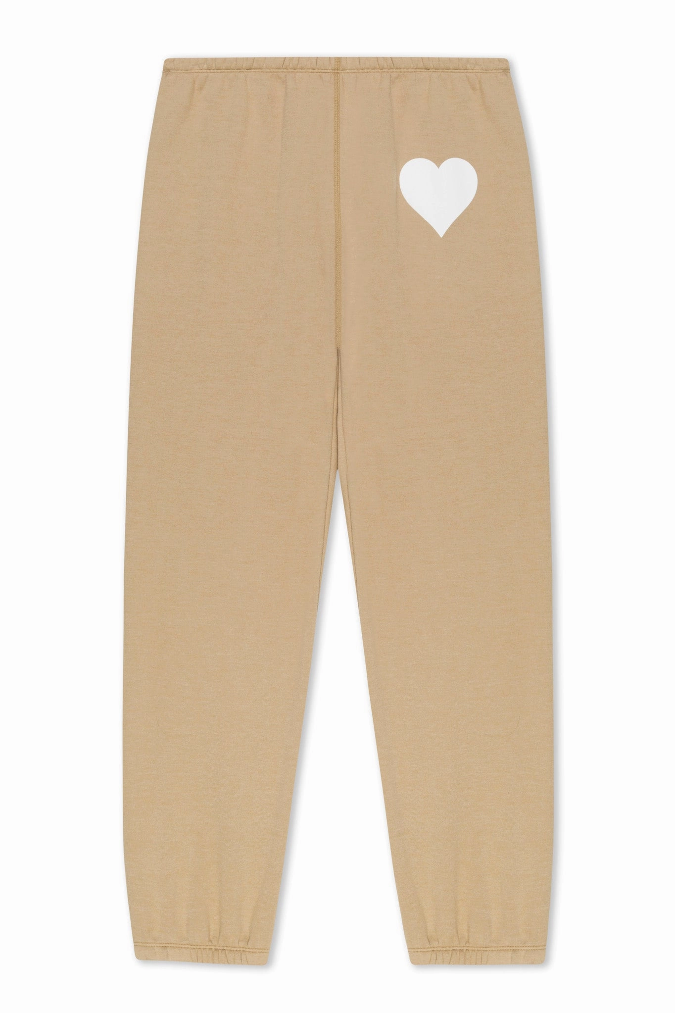 Khaki Heart Sweatpants Compact TravelFriendly Design
