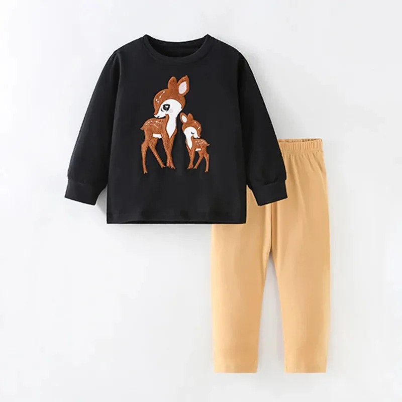 Kids Cartoon Design Cotton Sleepwear Sets