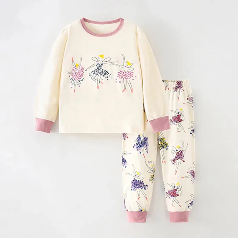 Kids Cartoon Design Cotton Sleepwear Sets