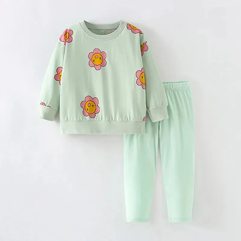 Kids Cartoon Design Cotton Sleepwear Sets