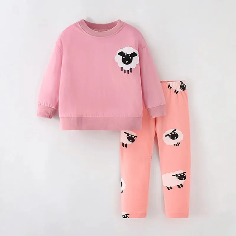 Kids Cartoon Design Cotton Sleepwear Sets