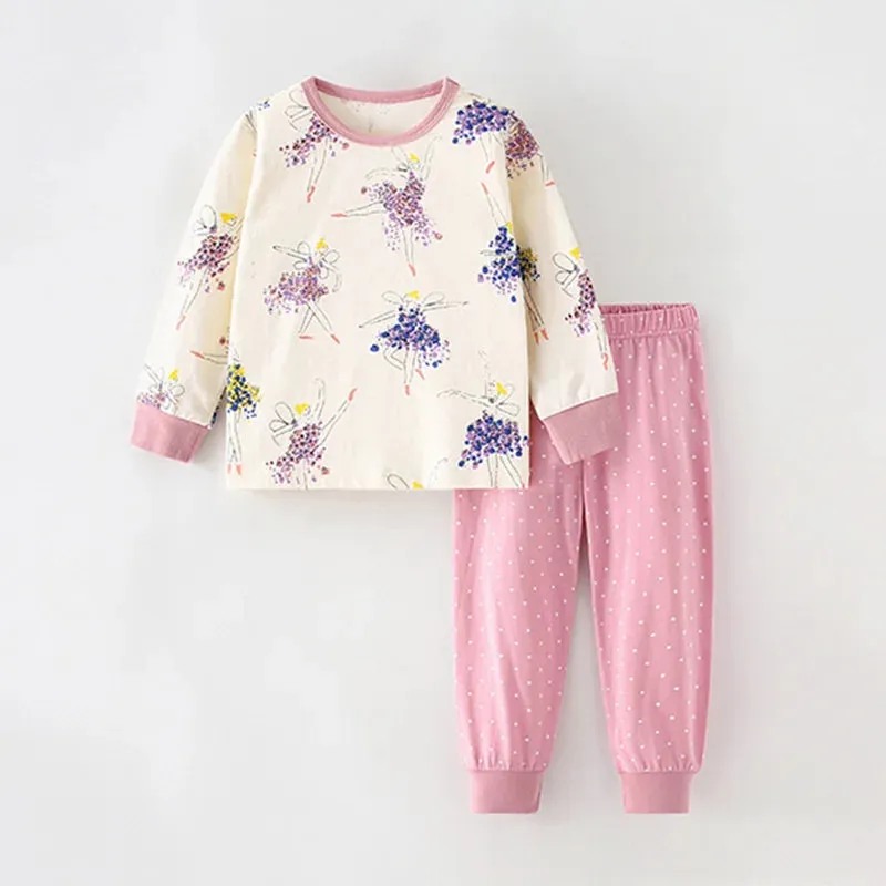Kids Cartoon Design Cotton Sleepwear Sets