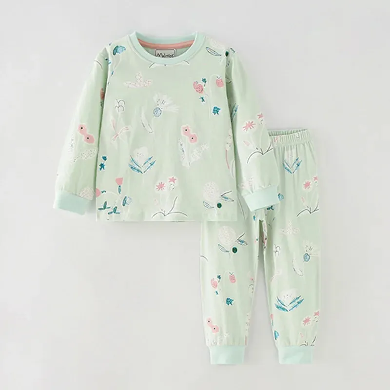 Kids Cartoon Design Cotton Sleepwear Sets