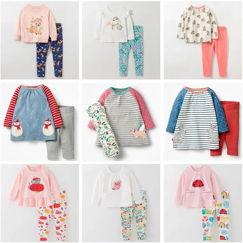 Kids Cartoon Design Cotton Sleepwear Sets