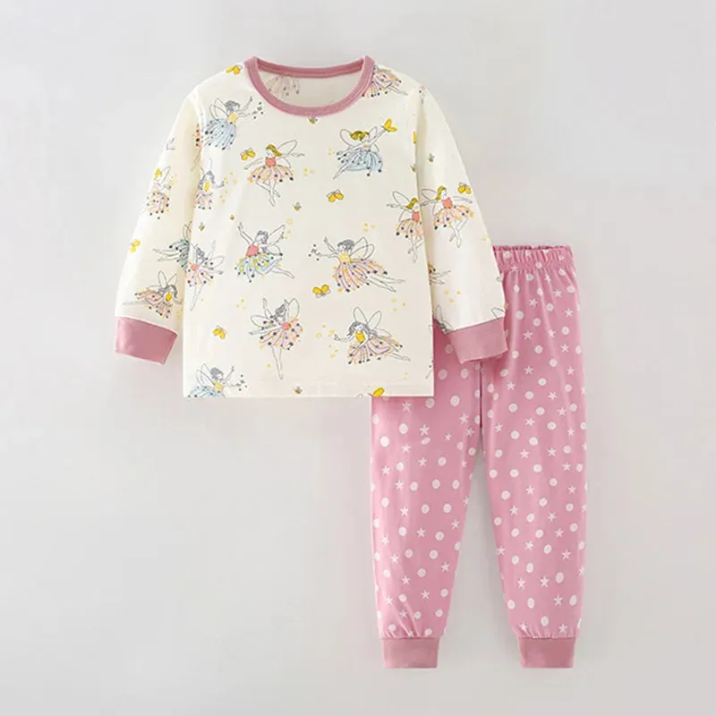 Kids Cartoon Design Cotton Sleepwear Sets