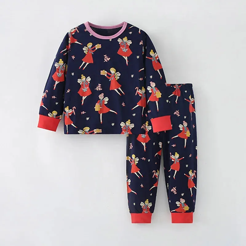 Kids Cartoon Design Cotton Sleepwear Sets