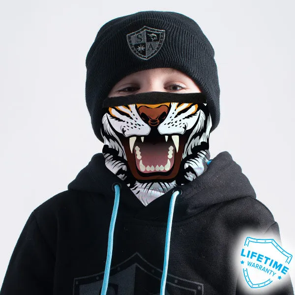 Kids Fleece Face Shields® | Tiger PreOrder