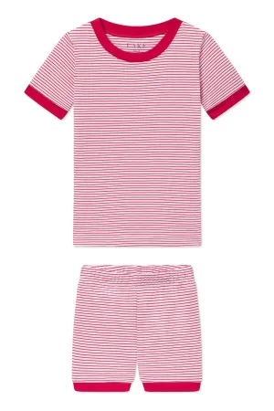 Kids Shorts Set in Classic Red