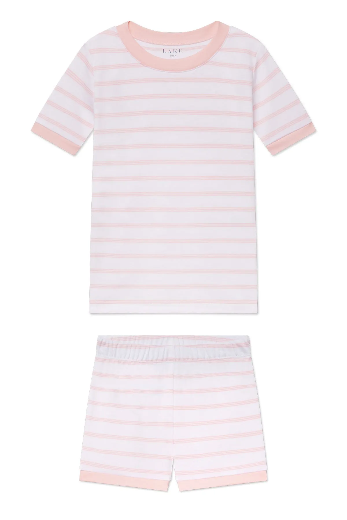 Kids Shorts Set in English Rose Triple Stripe