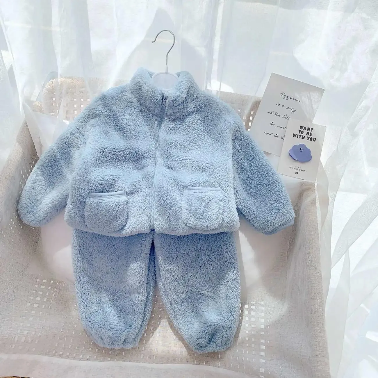 Kids Winter Homewear Flannel Pajamas Set