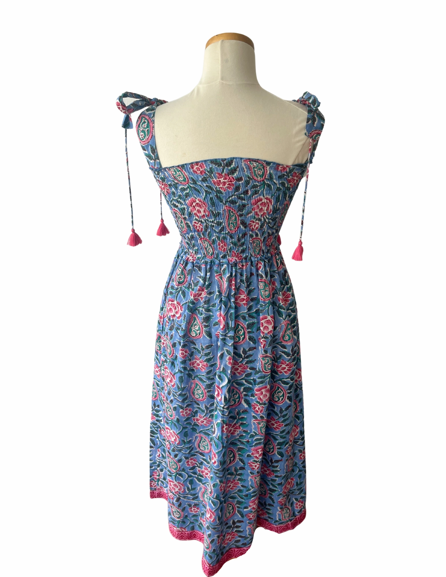 Heritage-Brand French Vibe Kingston Dress Blue Red Romance