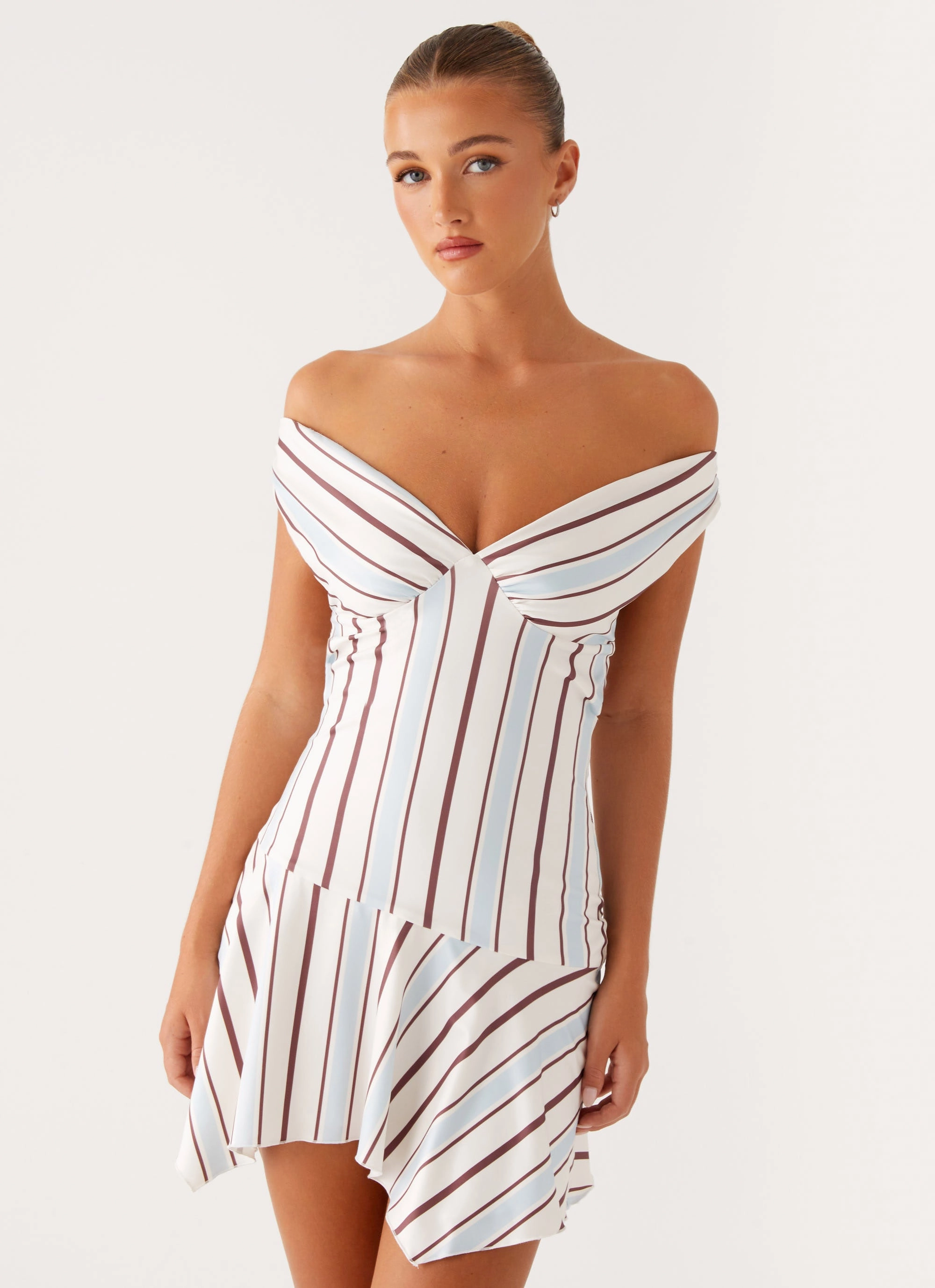 Kirby Mini Dress - Blue Stripe Love Energy