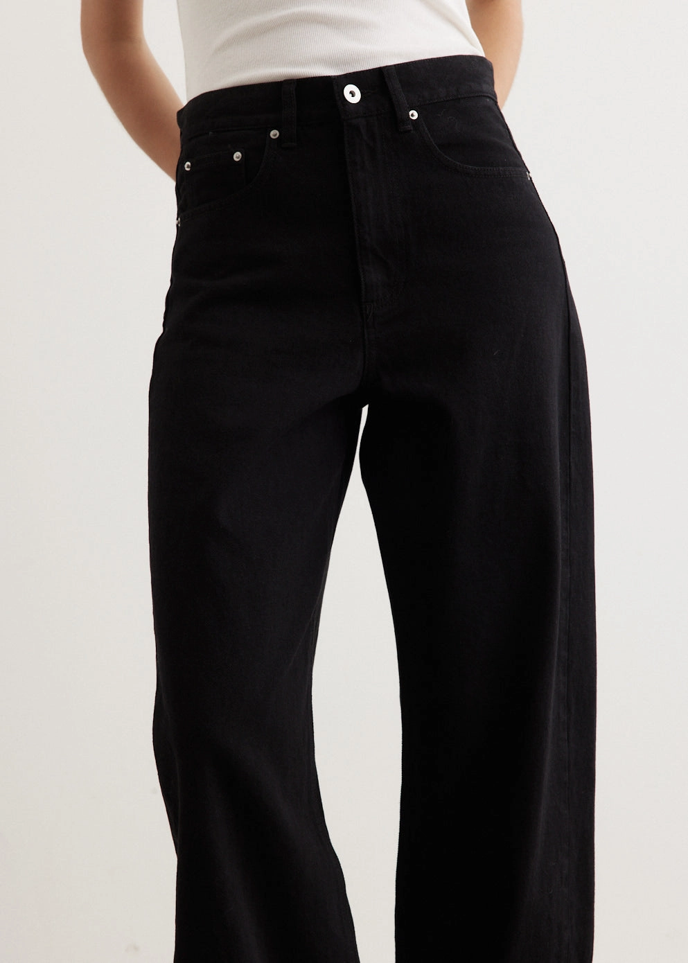 Active Days Effortless Waist Kite Barrel Leg Jeans Simple Go