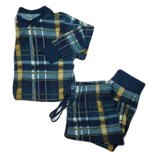 Kozi & Co Hunter & Gold Plaid Men's Pajama Set