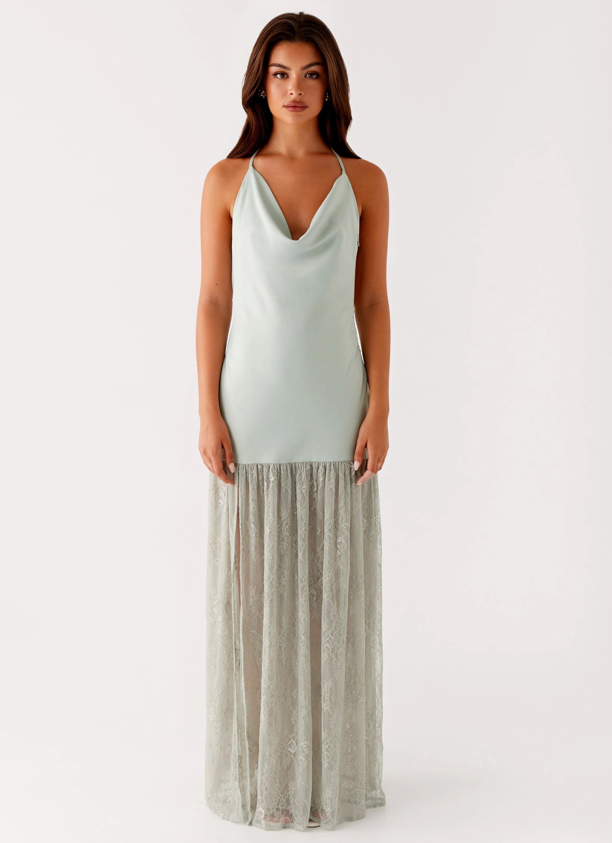 Back Glow Kylie Maxi Dress - Sage