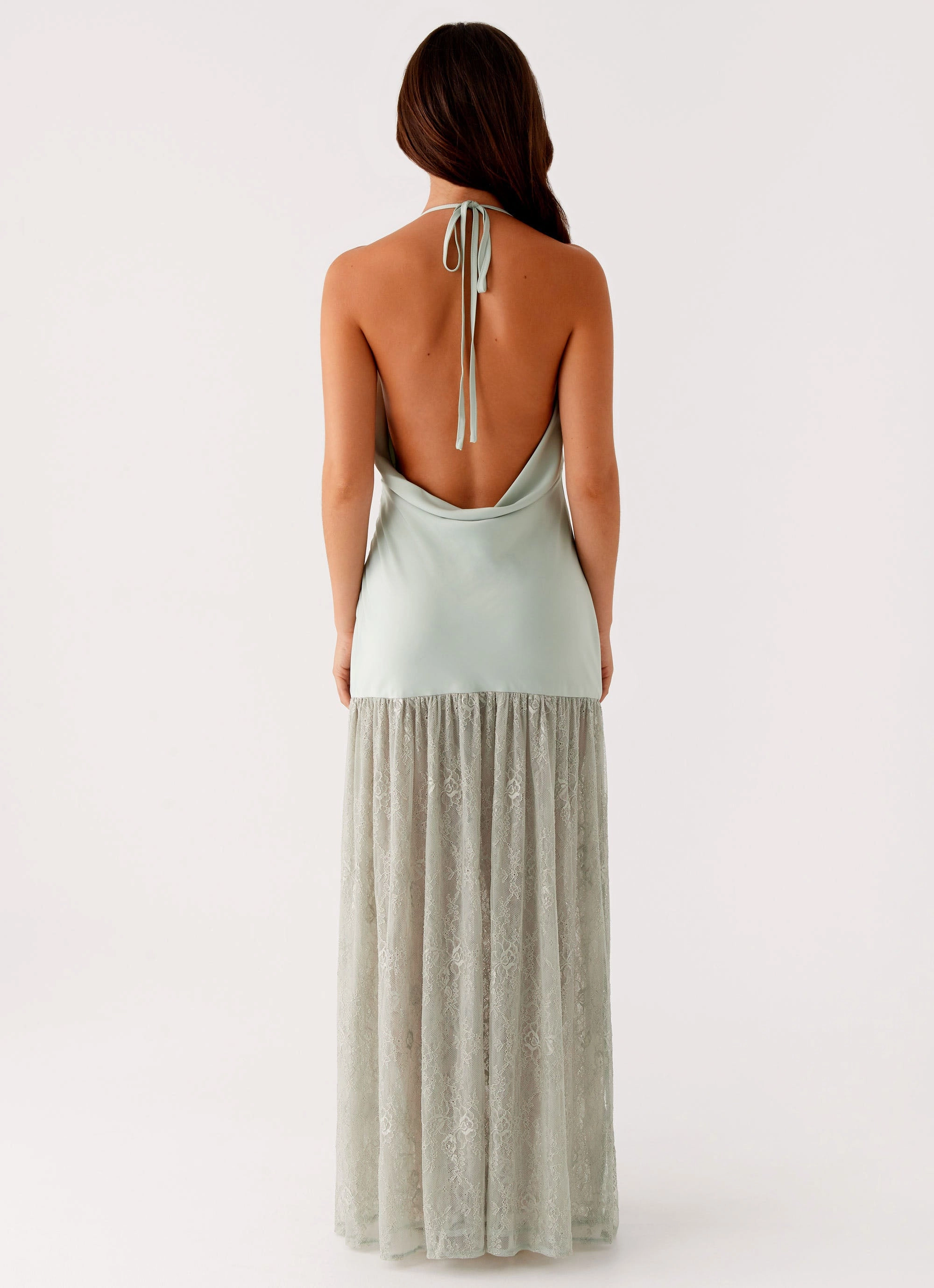 Smart Waistband Design Formal Look Kylie Maxi Dress - Sage