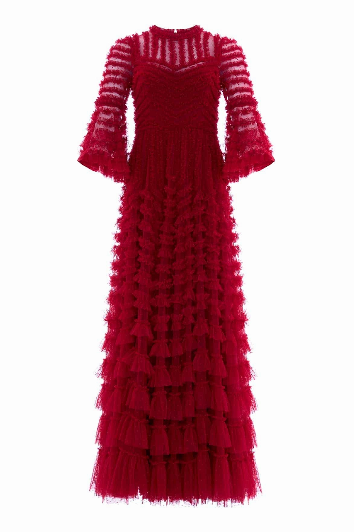 La Vie En Rose Round Neck Gown Calm Beauty