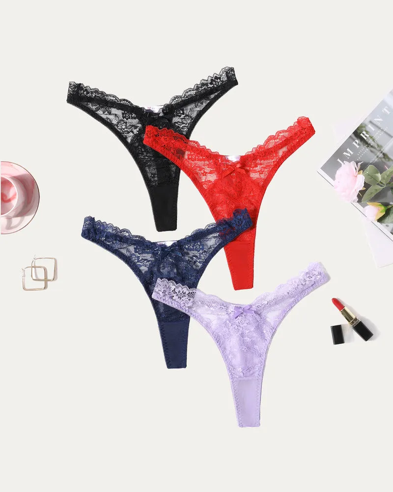 Lace G-string Exotic Panties Set