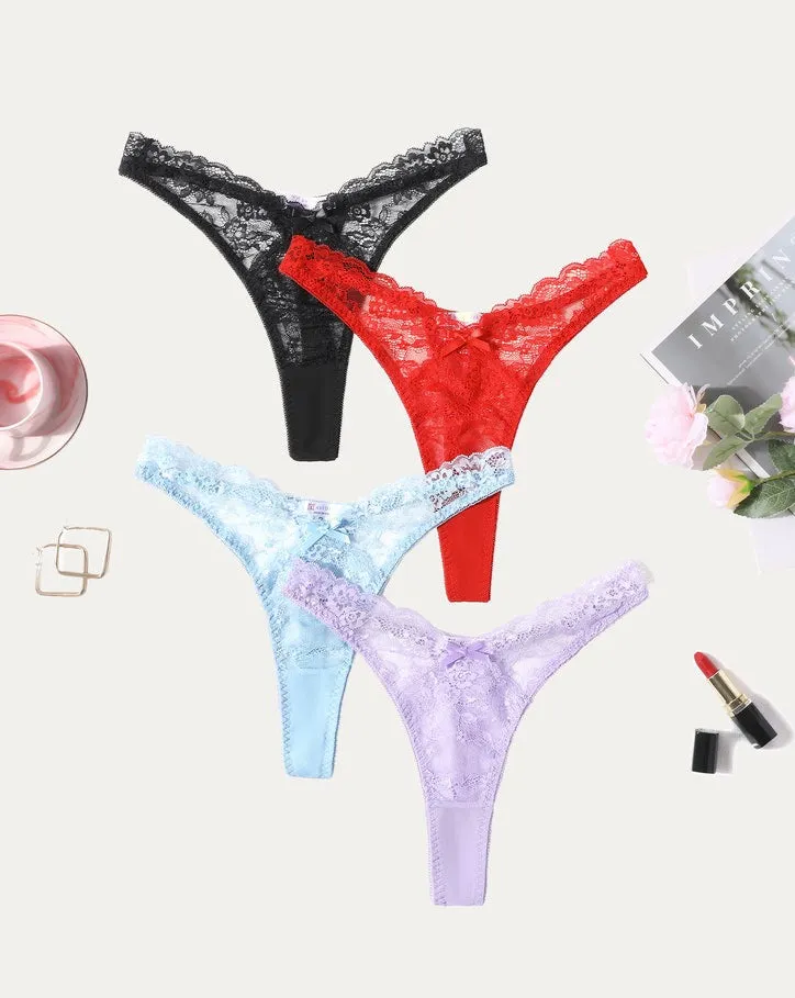 Lace G-string Exotic Panties Set