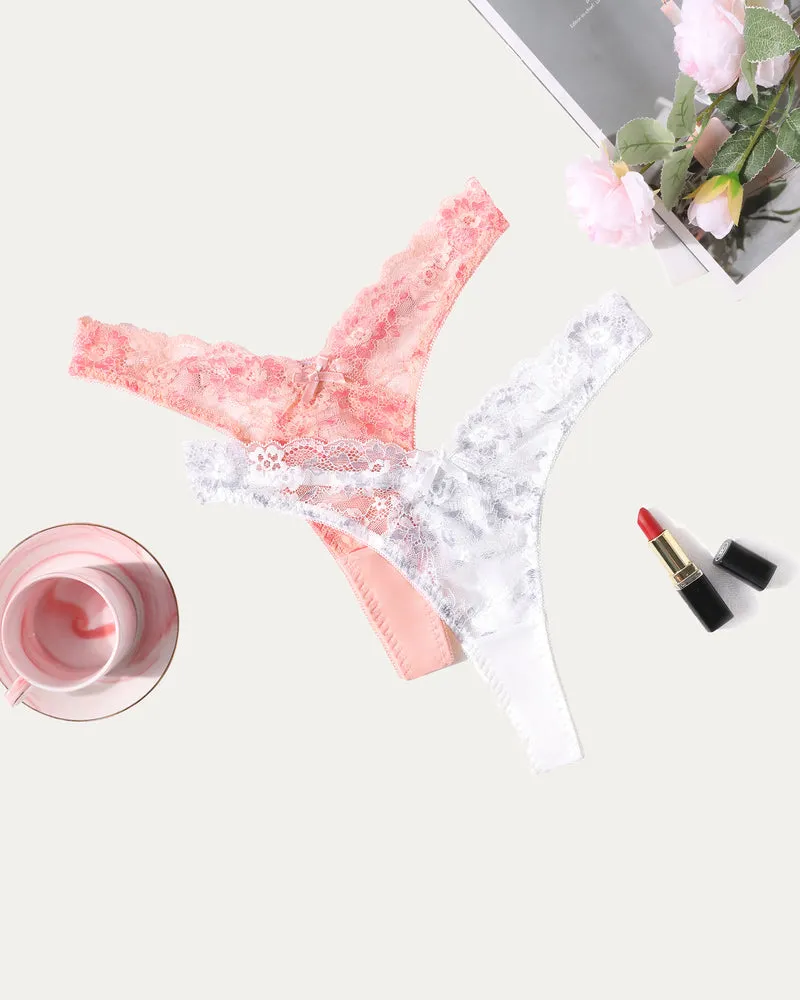 Lace G-string Exotic Panties Set