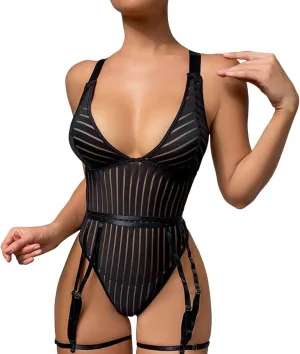 Lace Teddy Lingerie Sexy One Piece Corset Camisole Womens Lingerie Set Sexy Sheer Women Lingerie for Sex Naughty