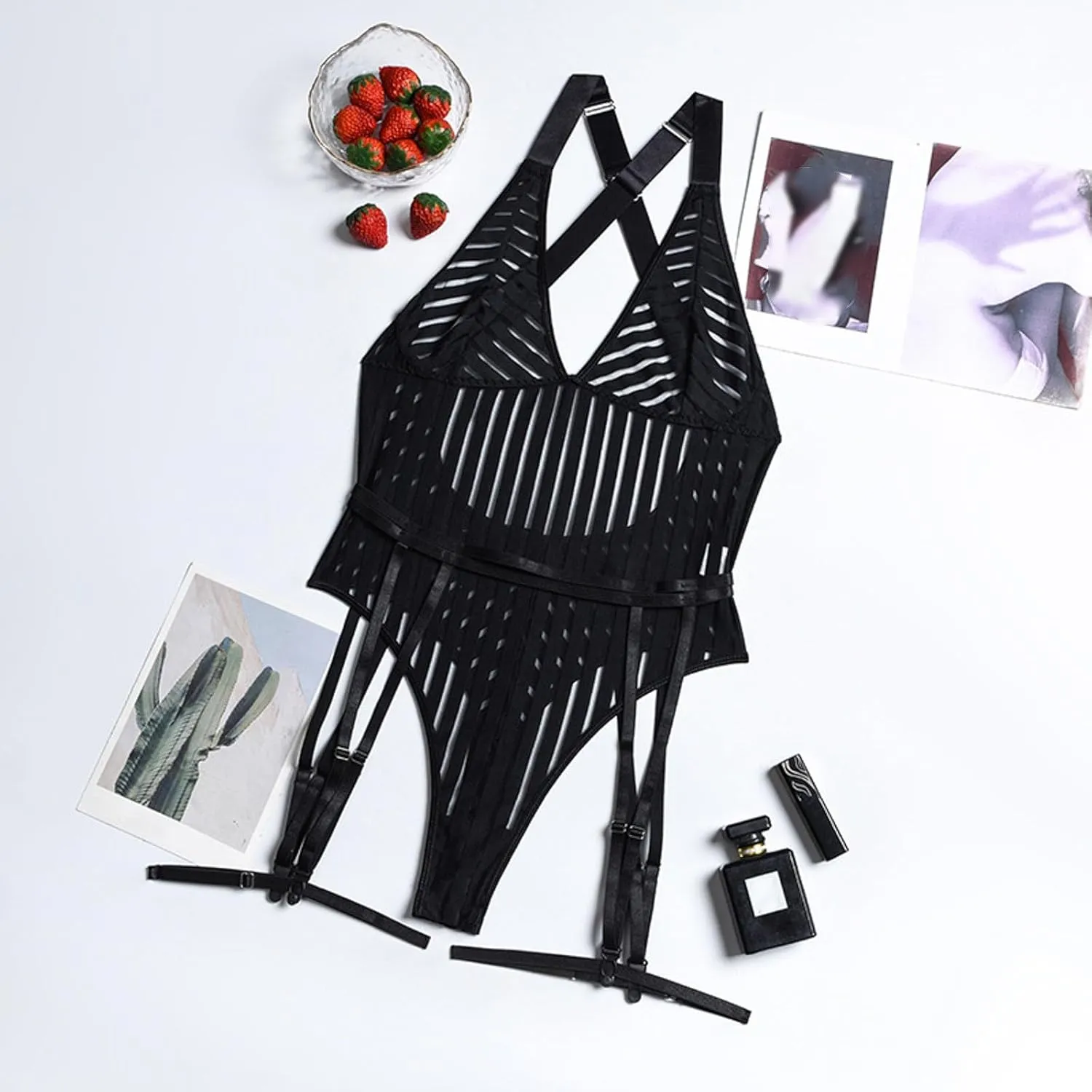 Lace Teddy Lingerie Sexy One Piece Corset Camisole Womens Lingerie Set Sexy Sheer Women Lingerie for Sex Naughty