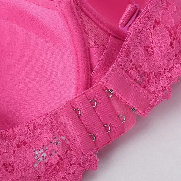 Lace-trim Progressive Gather Busty Full Bras