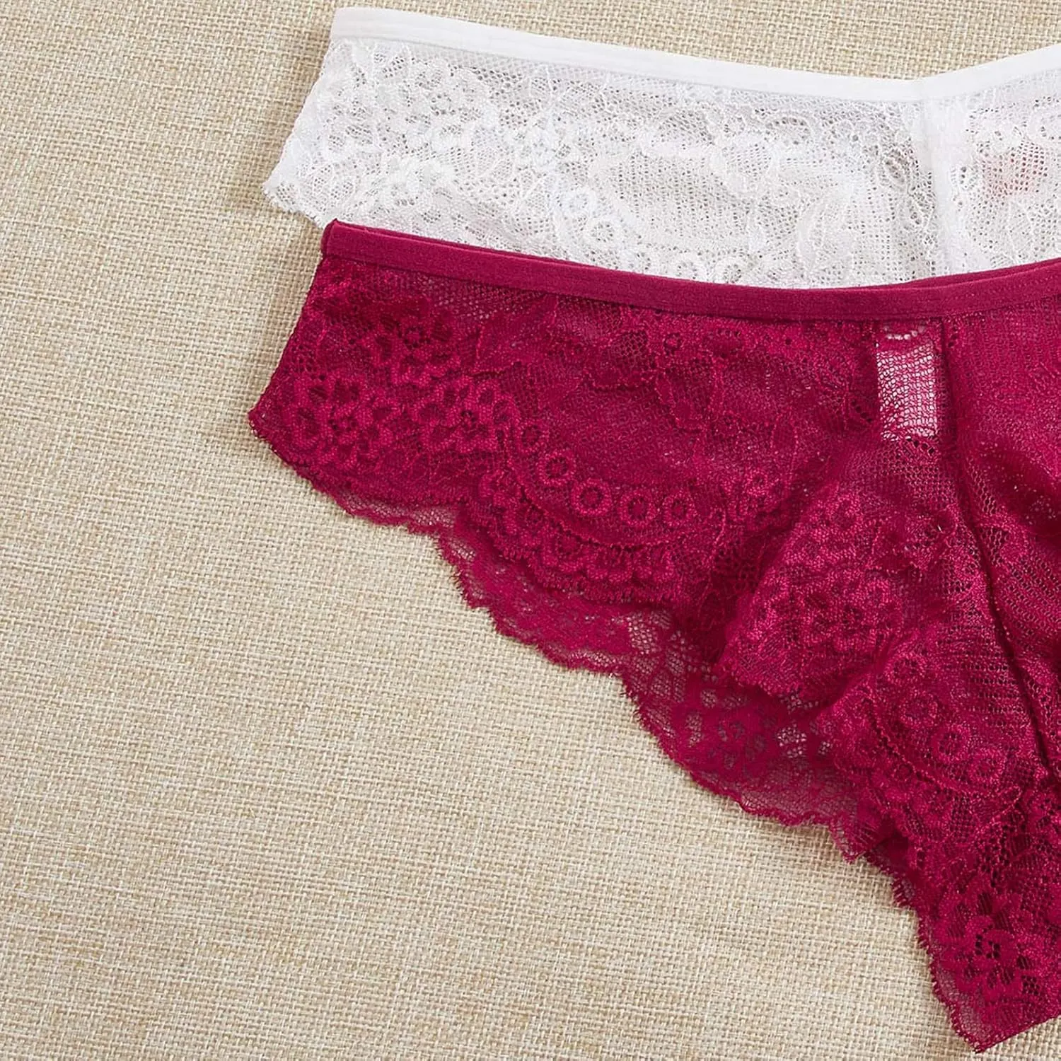 Lace Underwear For Womens Bikini Panties Soft Hipster Panty Ladies Stretch Sexy Briefs Lace Bikini Panties Women