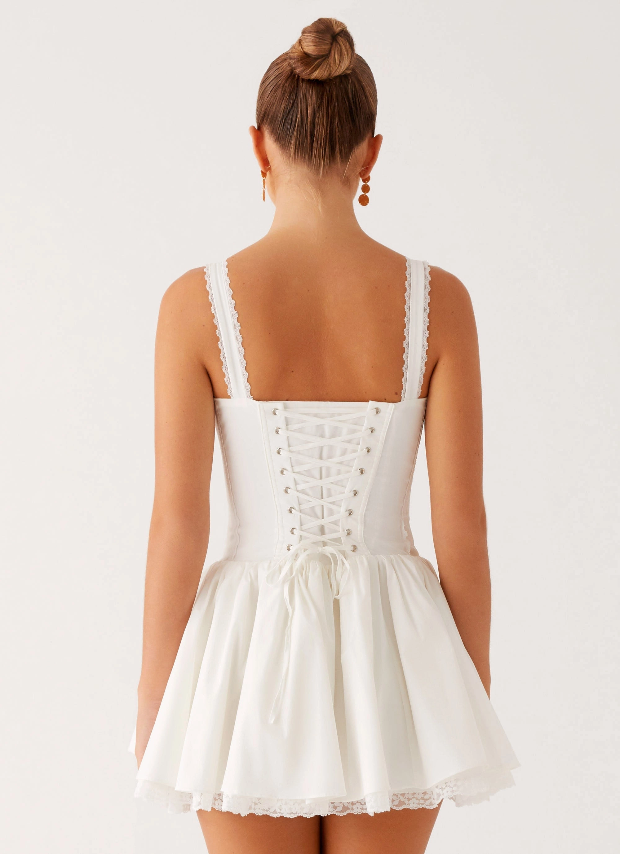 Mom Chic Lacie Mini Dress - White