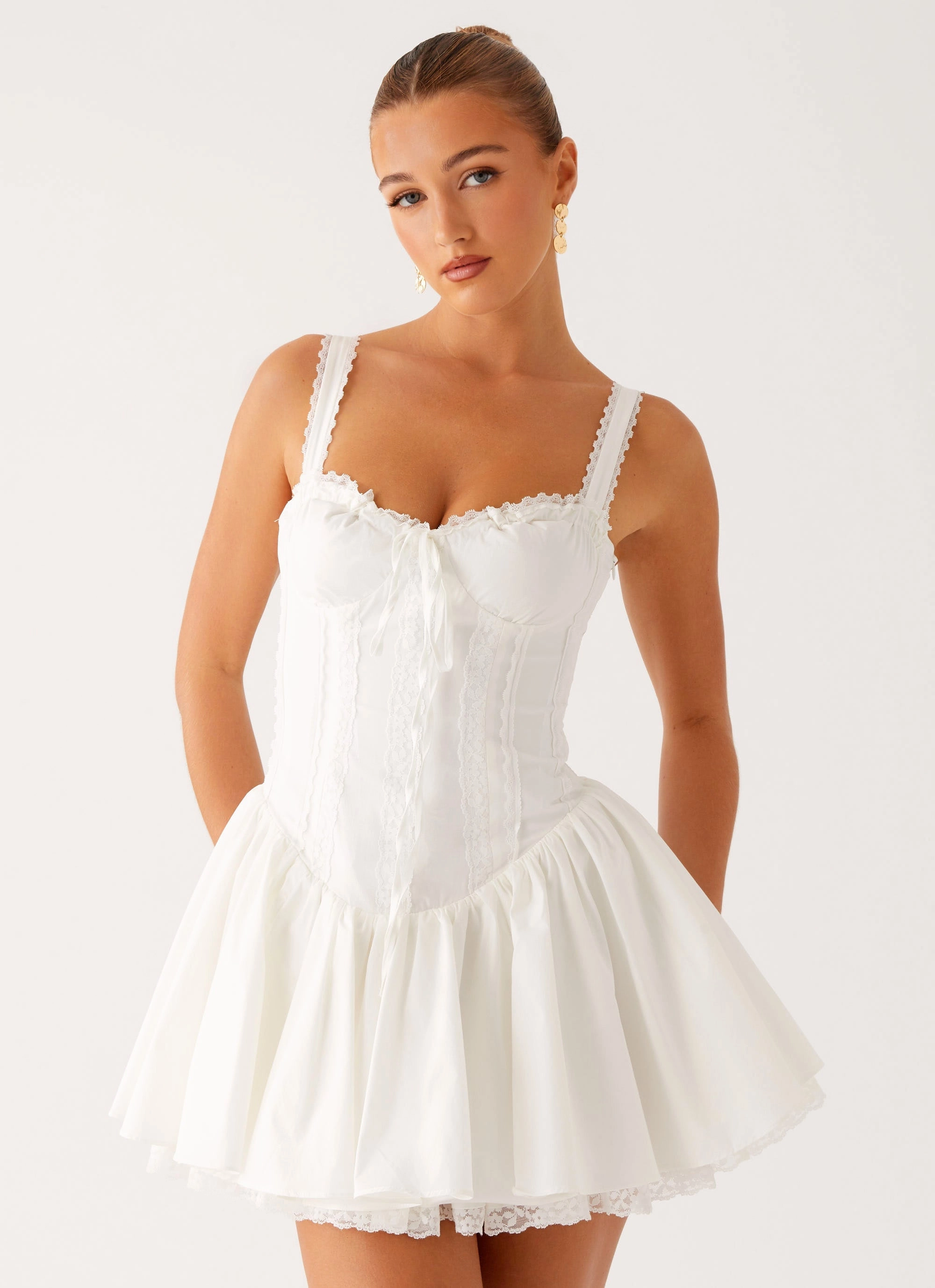 Lacie Mini Dress - White NonSlipClosure
