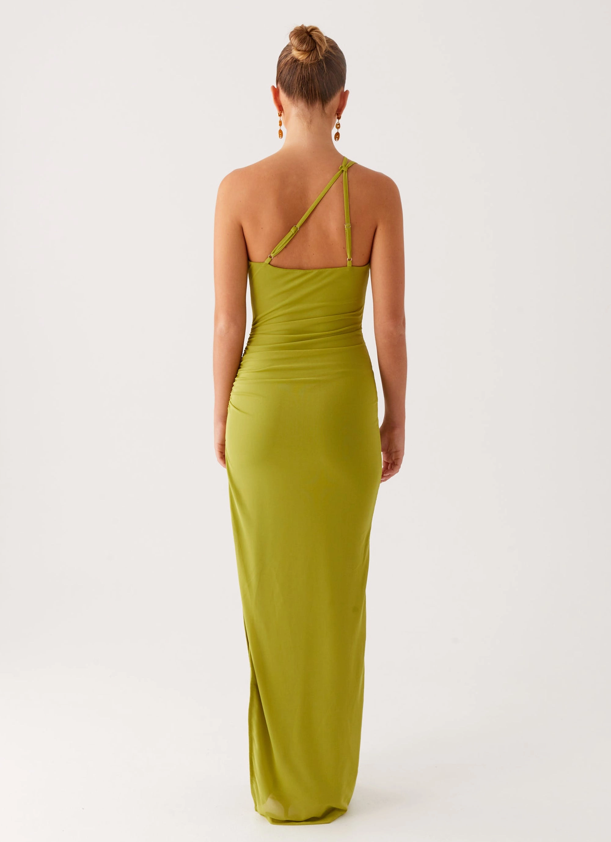 Lamara Maxi Dress - Green Stretch-Recovery