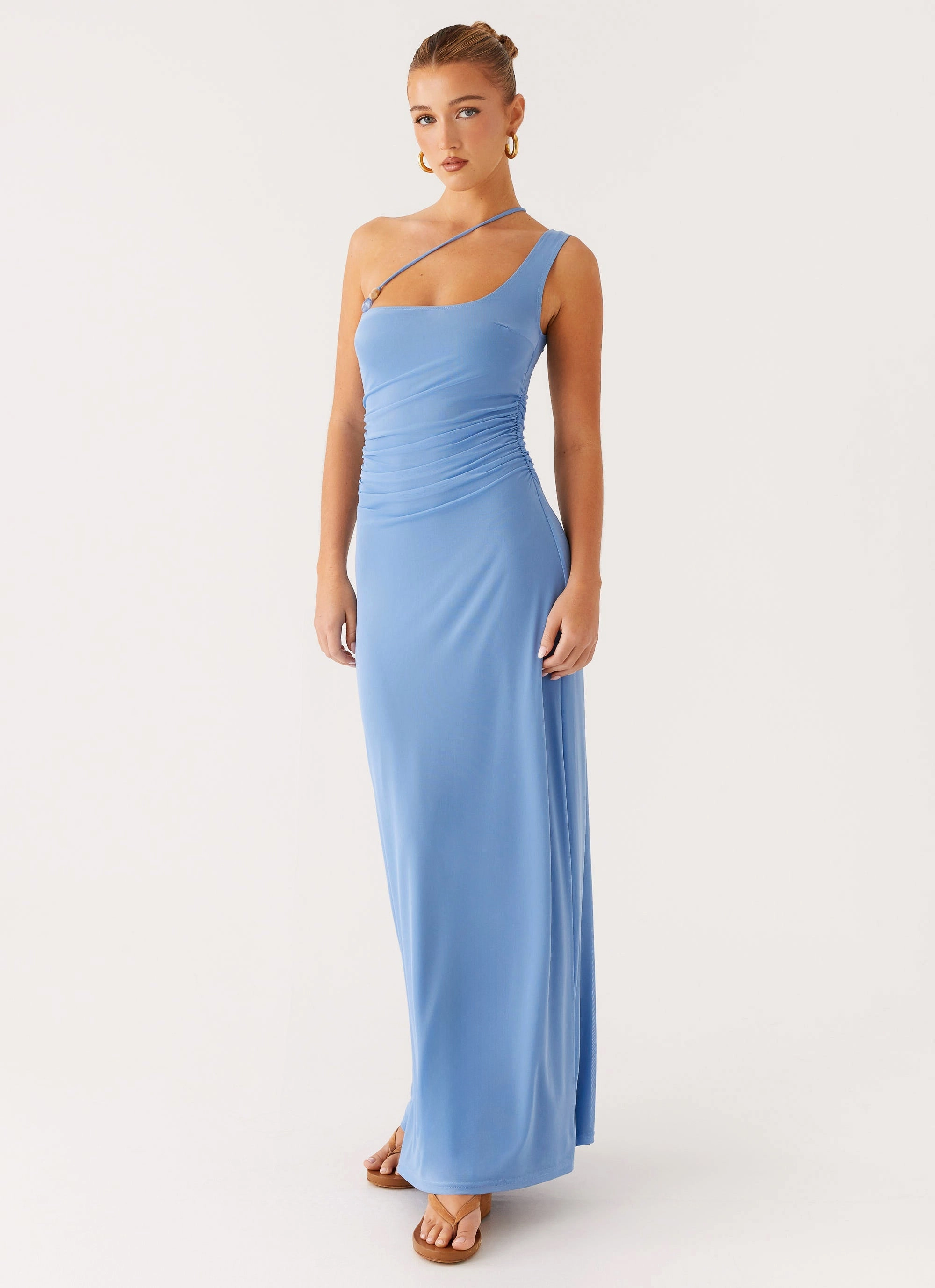 windproof Larisa Maxi Dress - Cornflower Blue