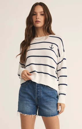 DoubleStitchedHem ANCHORS AWAY SWEATER