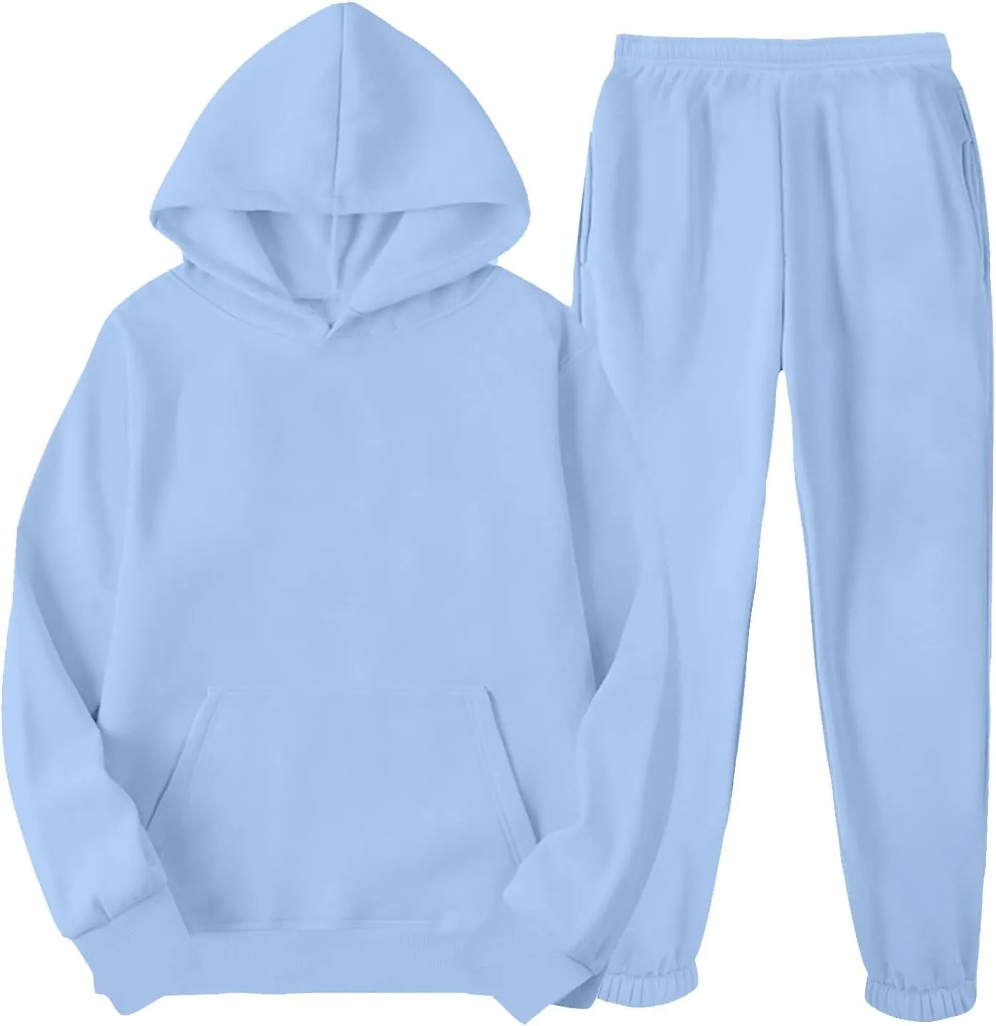 Lastesso Matching Sets Women Clothing Soft Fall Athletic Lounge Sweatsuits Sweatshirt Sweatpants 2 Piece Sets Tracksuits