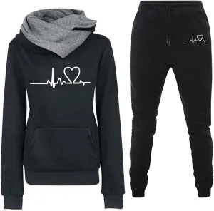 Lastesso Two Piece Sets for Women Going Out Pants Trendy Outdoor Sweatshirt with Pockets Soft Sporty Travel Outfit