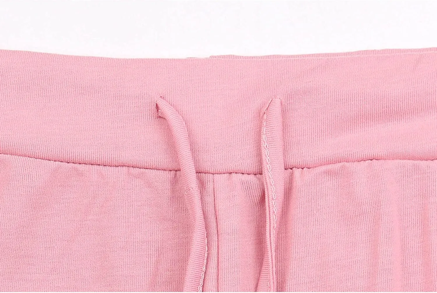 Lastesso Women Track Suits 2 Piece Set Crewneck Solid Tops and Baggy High Waist Sweatpants with Pockets Lightweight Sweatsuit