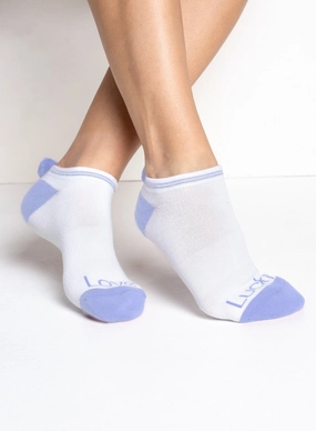 Lavender Love Low Cut Socks Flexible Look