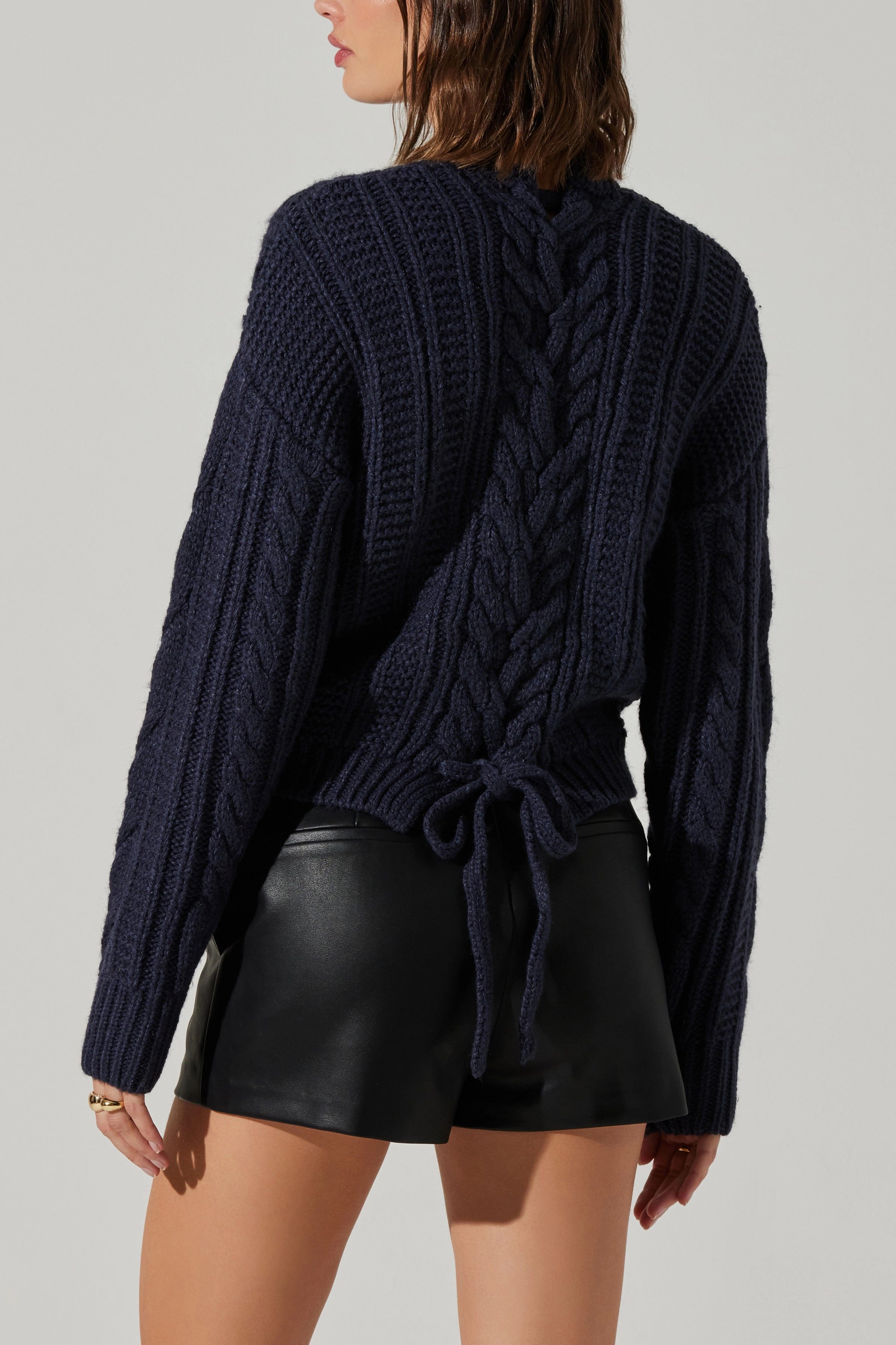 Laverne Sweater Navy Casual Long Sleeve Timeless Cut