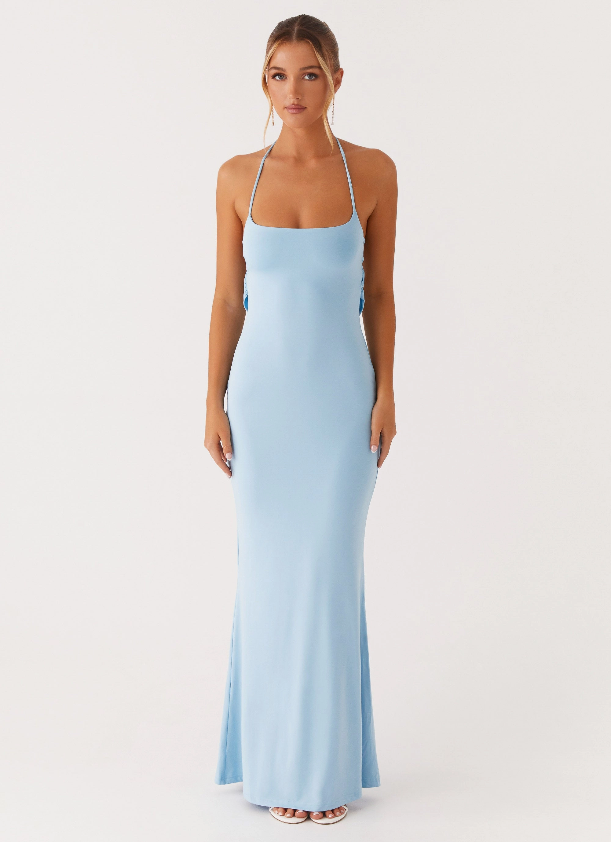All Fit Petite-Size Talk About Us Maxi Dress - Blue