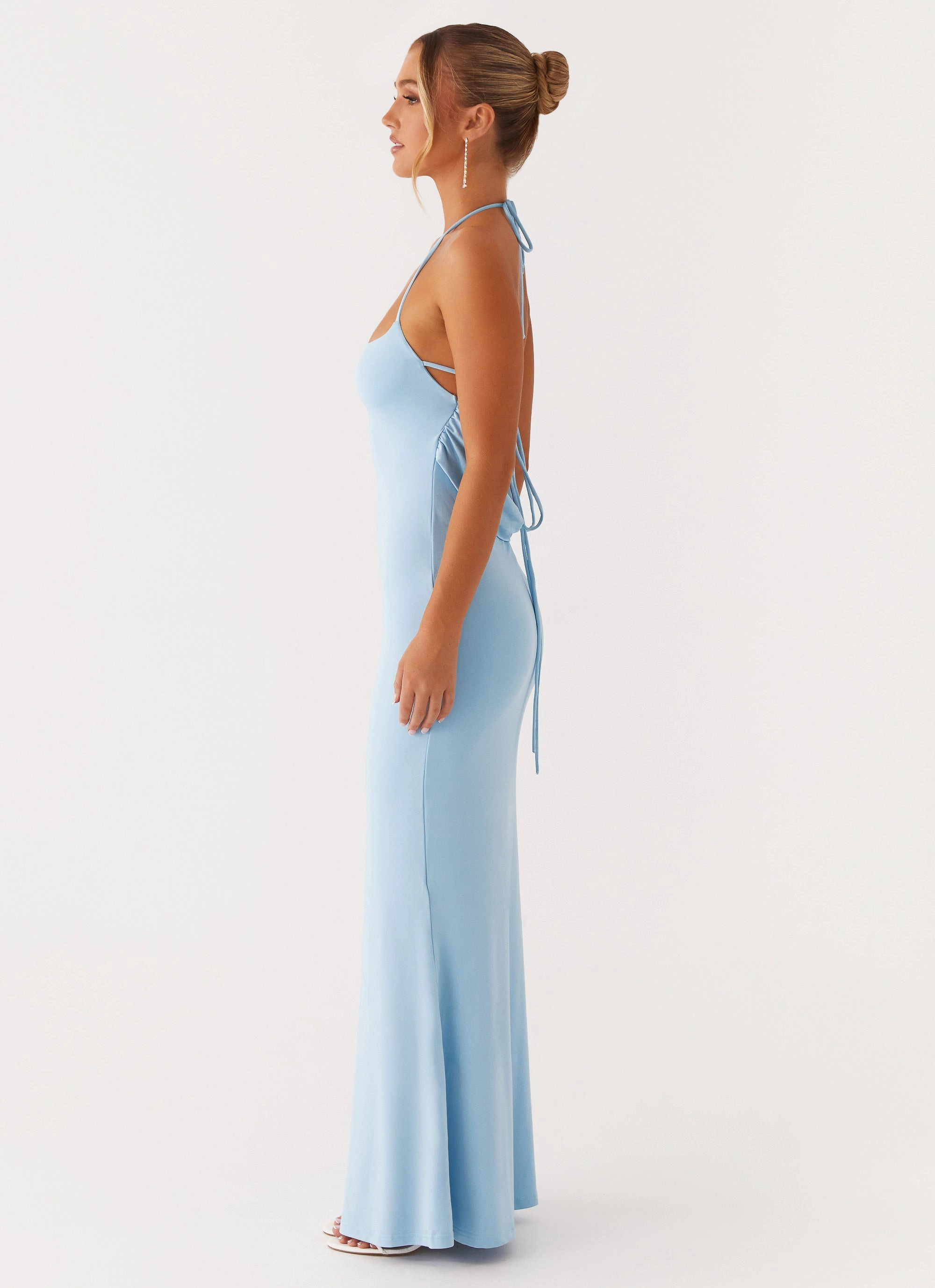 Talk About Us Maxi Dress - Blue Night Ready Live Soft